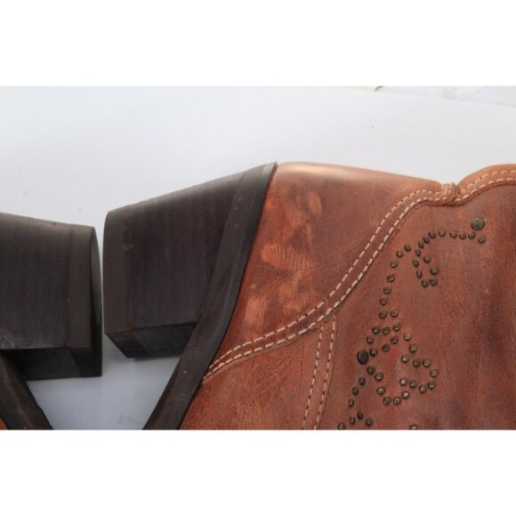 ARIAT pull on leather boots womens shoes brown womens sz 6.5 B - Picture 5 of 14